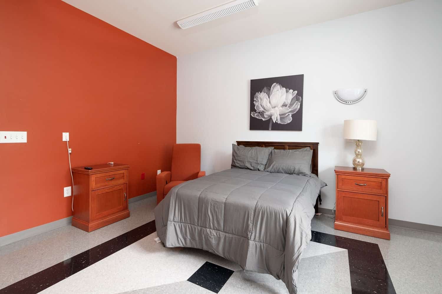 bedroom at inpatient facility in Atlanta